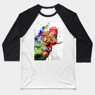 Colorful Elephant Baseball T-Shirt